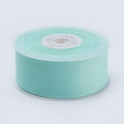 Ruban de satin mat double face, Ruban de satin de polyester, aigue-marine, (1-1/2 pouce) 38 mm, 100yards / roll (91.44m / roll)