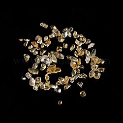 Citrino naturale chip di perle, Senza Buco / undrilled, 2~12x2~10x1~3mm, circa 11200pcs/1000g