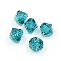Austrian Crystal Beads, 5301_Bicone, 229_Blue Zircon, 8x8mm, Hole: 1mm