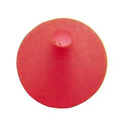 Transparente Acryl-Perlen mischen, Runde, matt, rot, 12 mm, Bohrung: 2 mm, ca. 500 Stk. / 500 g