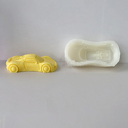 Racing Car Shape Cake Decoration Silicone Molds, Fondant Molds, for Chocolate, Candy Making, Random Single Color or Random Mixed Color, 131x63x36mm, Inner Diameter: 119x50mm