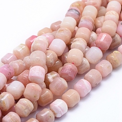 Natural Pink Opal Beads Strands, Column, 11~12x10mm, Hole: 0.8mm, about 35pcs/strand, 16.14 inch(41cm)