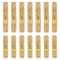 Chgcraft 20 cerniera per colonna in ottone stile 2 pezzi, con vite, accessori per portagioie, oro, 10pcs / style