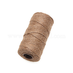 工芸品の編み物用の綿糸  キャメル  2mm  約109.36ヤード（100m）/ロール