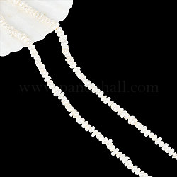 NBEADS About 129 Pcs Natural Cultured Freshwater Pearl Beads, Linen Keshi Pearl Beads Nuggets Shape Loose Freshwater Pearl Charms Beads for Craft Earring Bracelet Jewelry Making