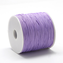 Cordons polyester, support violet, 0.8mm, environ 131.23~142.16 yards (120~130 m)/rouleau