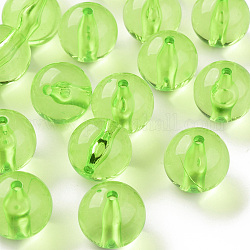 Прозрачные акриловые бусины, круглые, желто-зеленый, 20x19 мм, отверстие : 3 мм, Около 111 шт / 500 г