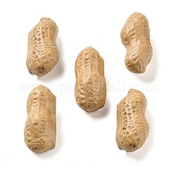 Непрозрачная смола декодирует кабошоны, имитация ореха, арахис, деревесиные, 28x12x11.5 мм