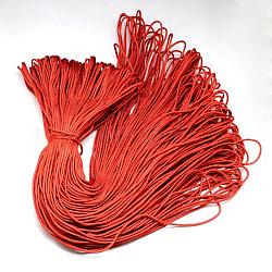 Cordes en polyester & spandex, 16 pli, rouge, 2mm, environ 109.36 yards (100m)/paquet
