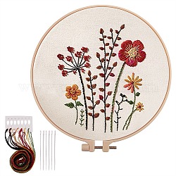 Conjunto de accesorios de bordado de diy, patrón floral, blanco navajo, 42~280x0.7~280x0.4~10mm, 29 PC / sistema