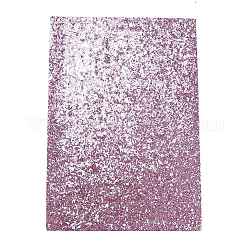 Glitzer-Pu-Leder-Stoff, mit glänzenden Pailletten, für Bowknots Ohrringe Schuhe Geldbörsen Handtaschen DIY Stoff Nähen, rosa, 30x21x0.06 cm