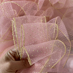 Cinta de sirsaca de sarga, para corbata de moño, con punta de oro, Coser accesorios para el cabello, rosa, 2-3/4 pulgada (70 mm), alrededor de 21.87 yarda (20 m) / bolsa