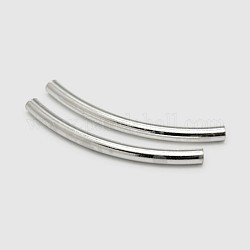 925 tubo in perline argento, argento, 25x2mm, Foro: 1.2 mm