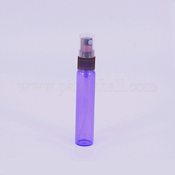 Flacons en verre, avec brumisateur fin et capuchon anti-poussière, bouteille rechargeable, bleu ardoise moyen, 9.5x1.6 cm, capacité: 10 ml