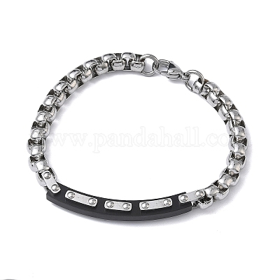 Браслеты-цепочки из нержавеющей стали 201/304 для унисекс BJEW-F522-03EB-1