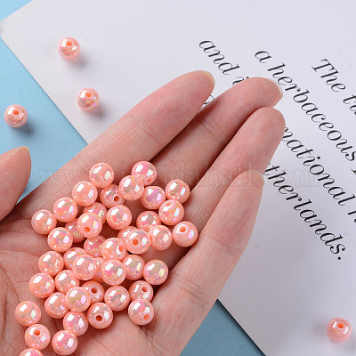 Непрозрачные акриловые бусины X-MACR-S370-D8mm-A12-1