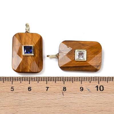 Природных тигровый глаз подвески G-I391-03G-07-1