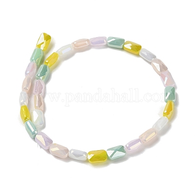 Стеклянные бусины с гальваническим покрытием  EGLA-P065-02A-02-1