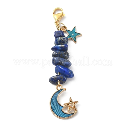 Подвески из бисера из натуральных драгоценных камней HJEW-JM01199-1