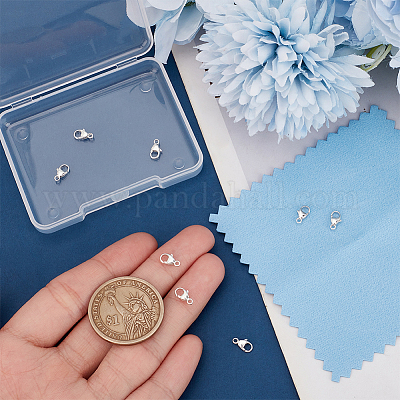 8 шт. 925 серебряные застежки-когти-омары STER-UN0001-66-1