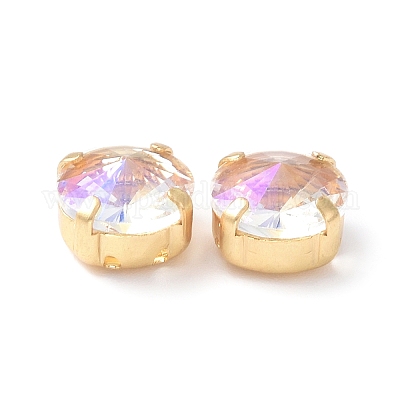 Эффект лунного света плоский круглый шить на стразах RGLA-G018-01A-04-1