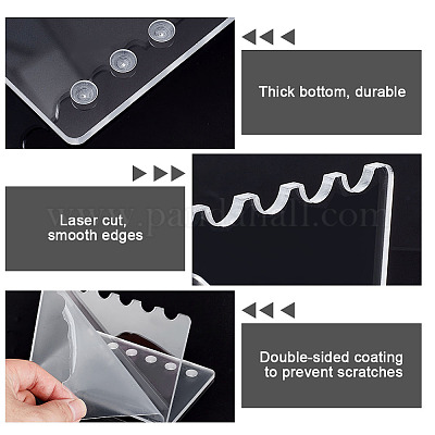 1/2pcs Porte-Pinceaux Avec 4 Emplacements, Support De *-Pinceaux D'Art DIY, Palette De Couleurs De Peinture Aquarelle, Support De Pinceaux Pour Peinture Aquarelle * Et Huile, Étagère Porte-Stylo Pour