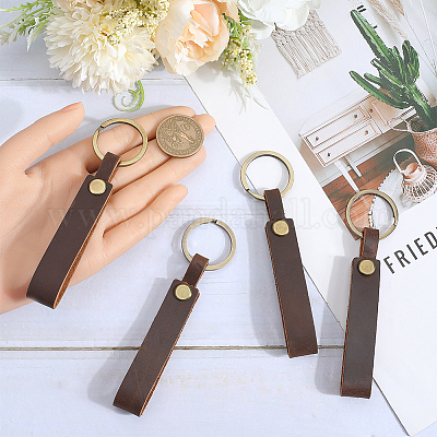 Кожаный брелок KEYC-WH20002-05A-02-1