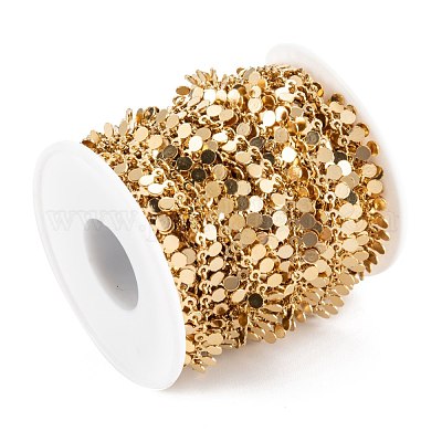 Цепи из нержавеющей стали 304 с вакуумным покрытием pvd ручной работы CHS-M004-07G-1