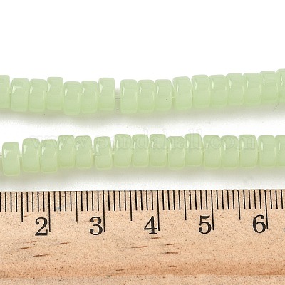 Стеклянные бусины из имитации нефрита GLAA-I060-01E-1