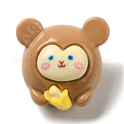 Симпатичные кабошоны из непрозрачной смолы RESI-L040-03D-1