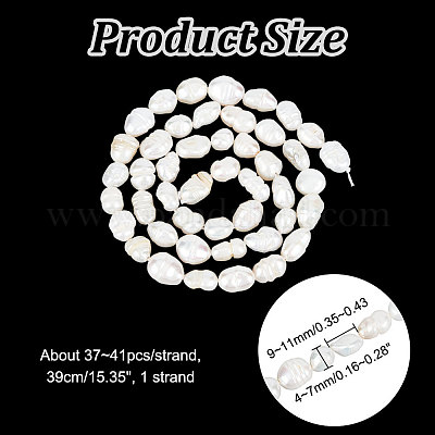 1 нить бусин из натурального жемчуга Кеши в стиле барокко PEAR-NB0002-15-1