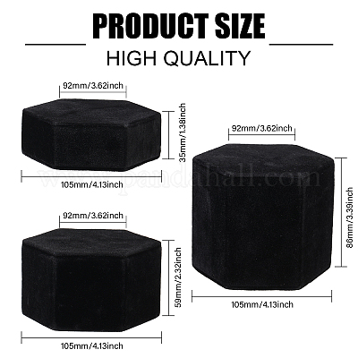 Организатор ожерелий из флока для ювелирных изделий ODIS-WH0009-33-1