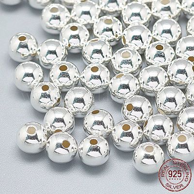 925 шарики стерлингового серебра&nbsp;LS-STER-T002-236S-7mm-1