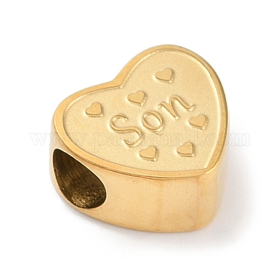 Европейские бусины из нержавеющей стали 304 STAS-K286-04E-G-1