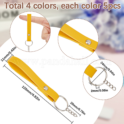 4 цвет брелок из искусственной кожи KEYC-SC0001-24-1