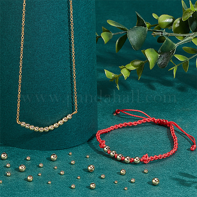 160шт 4 стиля латунные бусины KK-PH0005-81-1