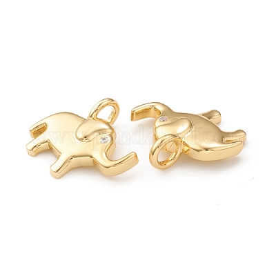 Кулоны из экологически чистой латуни с микропаве и кубическим цирконием KK-I698-16G-1