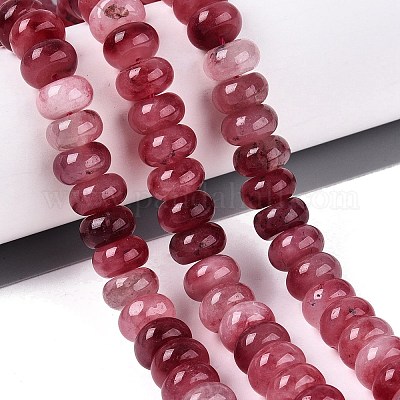Natürliche weiße Jade perlen Stränge&nbsp;G-Q613-01F-31-1
