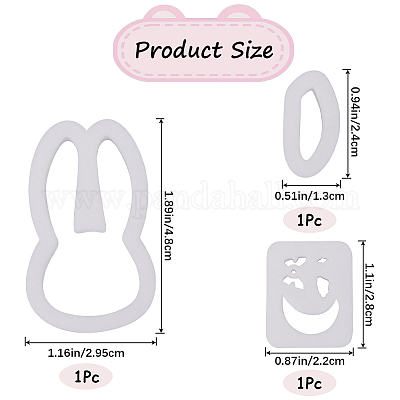 2 шт. 2 пластиковых инструмента для пластилина в виде кролика FIND-GF0006-10-1