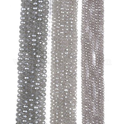 Стеклянные бусины с гальваническим покрытием  EGLA-A044-J8mm-A10-1