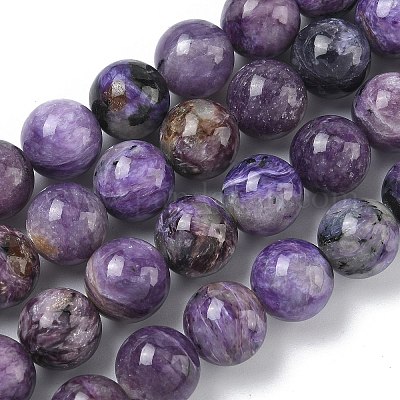 Естественно чароитовыми бисер пряди&nbsp;G-C270-O02-10-1