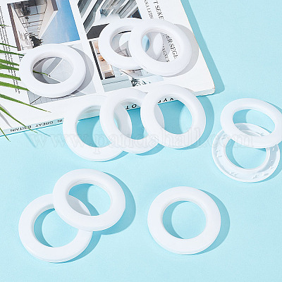 10 шт. ПП кольца для штор DIY-GA0007-59A-1