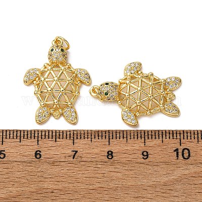 Латунные микро проложить кубического циркония подвески KK-A271-03A-G-1