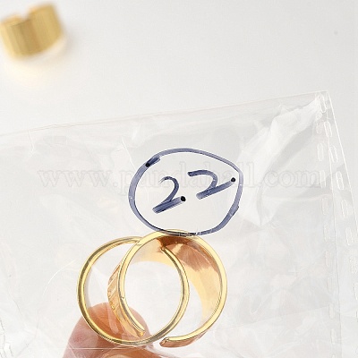 Открытые манжеты из латуни с микро-паве и кубическим цирконием для женщин RJEW-M022-20G-1