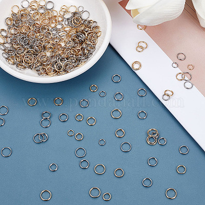 480 шт. 8 стиля разъемных колец из нержавеющей стали 304 STAS-ME0002-62-1