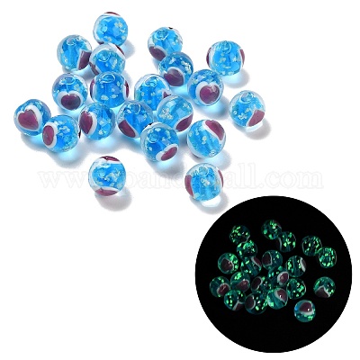 Бусины лэмпворк  LAMP-B030-01G-1