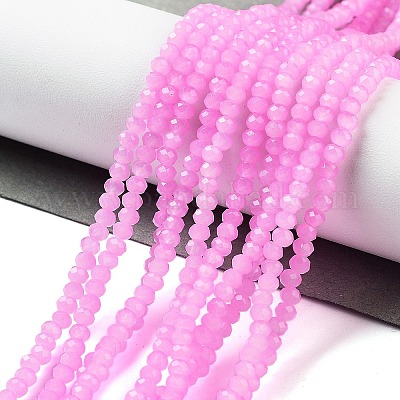 Запекание расписных стеклянных бусин с имитацией нефрита DGLA-A034-J2MM-A44-1