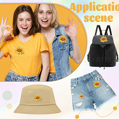 Цветок самоклеящаяся компьютерная вышивка ткань приклеиваемые/пришиваемые нашивки PATC-GA0001-84A-1