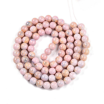 Выпечка окрашенные стеклянные бусины&nbsp;X1-DGLA-N003-10mm-C01-1