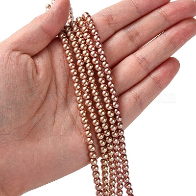 Стеклянные жемчужные бусины класса А HY-J001-4mm-HX015-1